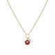 COLLANA CON PENDENTE A FIORE SMALTATO E PUNTO LUCE - FFJ2576C625