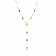 COLLANA A Y CON ZIRCONI MULTITAGLIO COLORATI - FFJ26100C841
