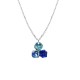COLLANA CON CIONDOLO A TRE CRISTALLI GEOMETRICI COLORATI - FFJ2670C837