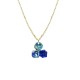COLLANA CON CIONDOLO A TRE CRISTALLI GEOMETRICI COLORATI - FFJ2670C837