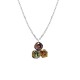 COLLANA CON CIONDOLO A TRE CRISTALLI GEOMETRICI COLORATI - FFJ2670C837