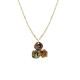 COLLANA CON CIONDOLO A TRE CRISTALLI GEOMETRICI COLORATI - FFJ2670C837