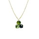 COLLANA CON CIONDOLO A TRE CRISTALLI GEOMETRICI COLORATI - FFJ2670C837