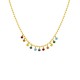 COLLANA CATENA A SFERE CON CHARM PUNTI LUCE - FFJ2694C839