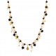 COLLANA CON PENDENTI A CUORE E PERLA - FJ211014116D40