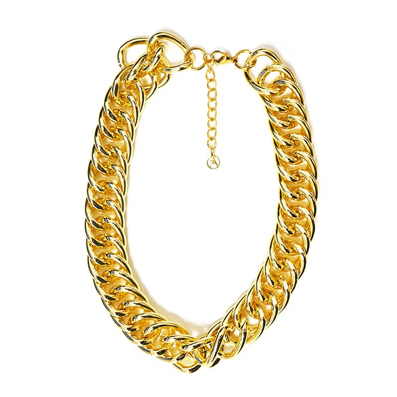 COLLANA GIROCOLLO A DOPPIA CATENA GRUMETTA GROSSA - FJ24712B509 COLLANA GIROCOLLO A DOPPIA CATENA GRUMETTA GROSSA - FJ24712B509