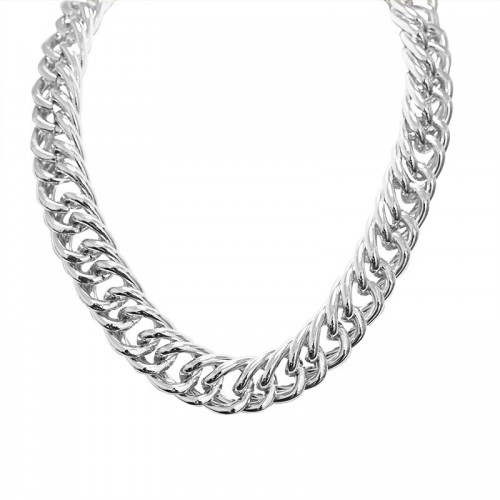 COLLANA GIROCOLLO A DOPPIA CATENA GRUMETTA GROSSA - FJ24712B509
