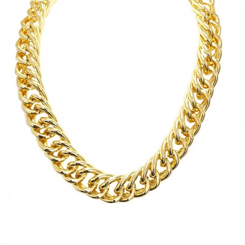 COLLANA GIROCOLLO A DOPPIA CATENA GRUMETTA GROSSA - FJ24712B509