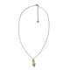 COLLANA CON PENDENTE TULIPANO IN SMALTO COLORATO - FJ2642D044