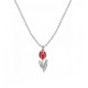 COLLANA CON PENDENTE TULIPANO IN SMALTO COLORATO - FJ2642D044