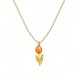 COLLANA CON PENDENTE TULIPANO IN SMALTO COLORATO - FJ2642D045