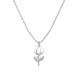 COLLANA CON PENDENTE TULIPANO IN SMALTO COLORATO E STRASS - FJ2644D040