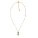 COLLANA CON PENDENTE TULIPANO IN SMALTO COLORATO E STRASS - FJ2644D41