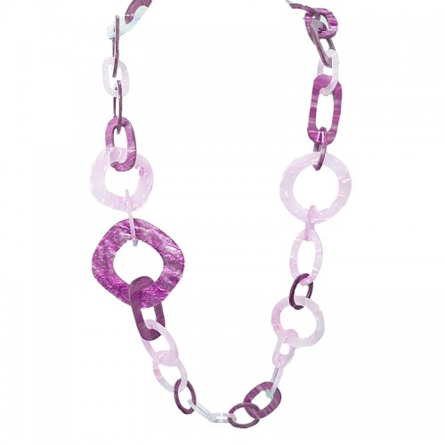 COLLANA LUNGA CON CATENA IN RESINA - FT22176D297