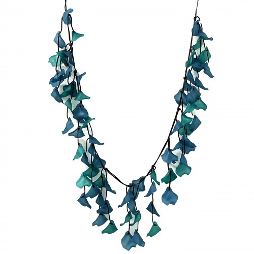 LONG NECKLACE WITH RESIN PETALS - FT23120E395