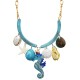 COLLANA IN RESINA CON CHARMS MARINI E CAVALLUCCIO MARINO - FT24132B993
