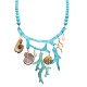 COLLANA IN RESINA CON CHARMS CORALLO E CONCHIGLIA - FT24136B994