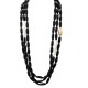COLLANA LUNGA DI PERLINE IN RESINA A TRE FILI - FT24148B621 COLLANA LUNGA DI PERLINE IN RESINA A TRE FILI - FT24148B621