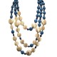 COLLANA DI PERLINE IN RESINA A TRE FILI - FT24152B619