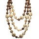 COLLANA DI PERLINE IN RESINA A TRE FILI - FT24152B619