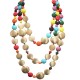 COLLANA DI PERLINE IN RESINA A TRE FILI - FT24152B619
