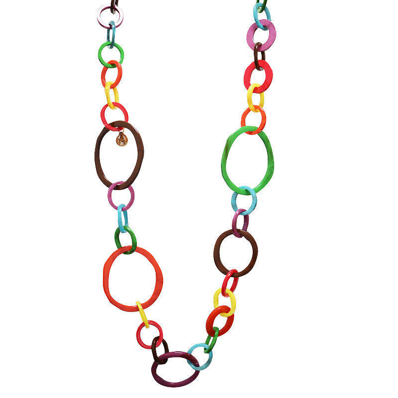 COLLANA LUNGA A CATENA IN RESINA - FT24152B624 COLLANA LUNGA A CATENA IN RESINA - FT24152B624