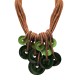 COLLANA MULTIFILO IN CORDA CON DISCHI PENDENTI IN RESINA - FT24156B612