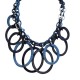 COLLANA BAVAGLINO CON ANELLI IN RESINA - FT24160B759 COLLANA BAVAGLINO CON ANELLI IN RESINA - FT24160B759