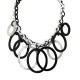 COLLANA BAVAGLINO CON ANELLI IN RESINA - FT24160B759 COLLANA BAVAGLINO CON ANELLI IN RESINA - FT24160B759