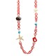 COLLANA LUNGA IN RESINA CON ELEMENTI MARINI - FT24160B990