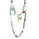 COLLANA LUNGA A DOPPIO FILO IN RESINA CON ELEMENTI MARINI - FT24192B992