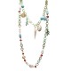 COLLANA LUNGA A DOPPIO FILO IN RESINA CON ELEMENTI MARINI - FT24192B992