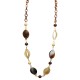 COLLANA LUNGA CON CATENA E PERLINE IN RESINA - FT24196B761 COLLANA LUNGA CON CATENA E PERLINE IN RESINA - FT24196B761