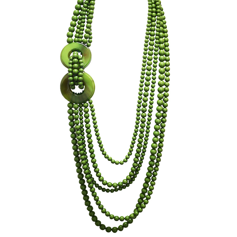 COLLANA LUNGA MULTIFILO CON PERLINE IN RESINA - FT24240B622 COLLANA LUNGA MULTIFILO CON PERLINE IN RESINA - FT24240B622