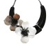 COLLANA IN RESINA A MEZZALUNA CON FIORI - FT24252B754