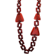 COLLANA LUNGA A CATEMA CON TRAPEZI IN RESINA - FT24280B623 COLLANA LUNGA A CATEMA CON TRAPEZI IN RESINA - FT24280B623