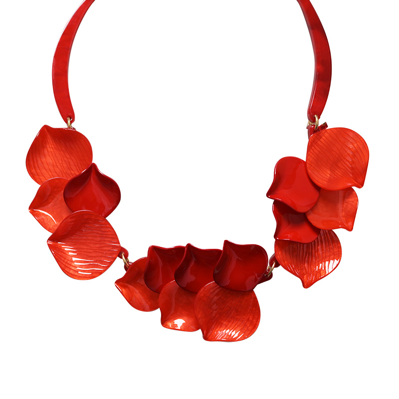 COLLANA CON PETALI IN RESINA - FT25128C534