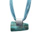 COLLANA MULTIFILO IN CORDA CON PENDENTE GEOMETRICO IN RESINA - FT25132C533