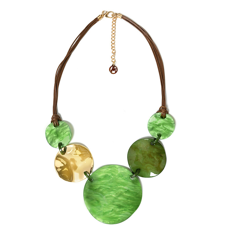 COLLANA CON DISCHI IN RESINA - FT25144C531