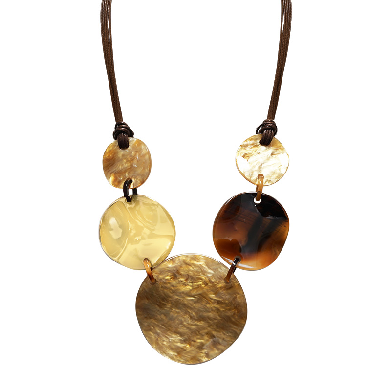 COLLANA CON DISCHI IN RESINA - FT25144C531