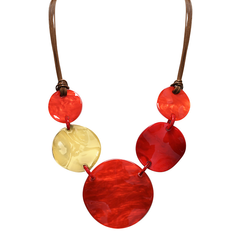 COLLANA CON DISCHI IN RESINA - FT25144C531