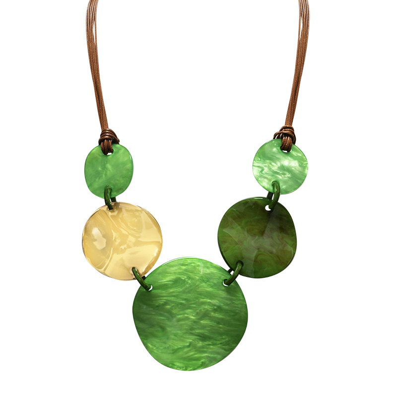 COLLANA CON DISCHI IN RESINA - FT25144C531