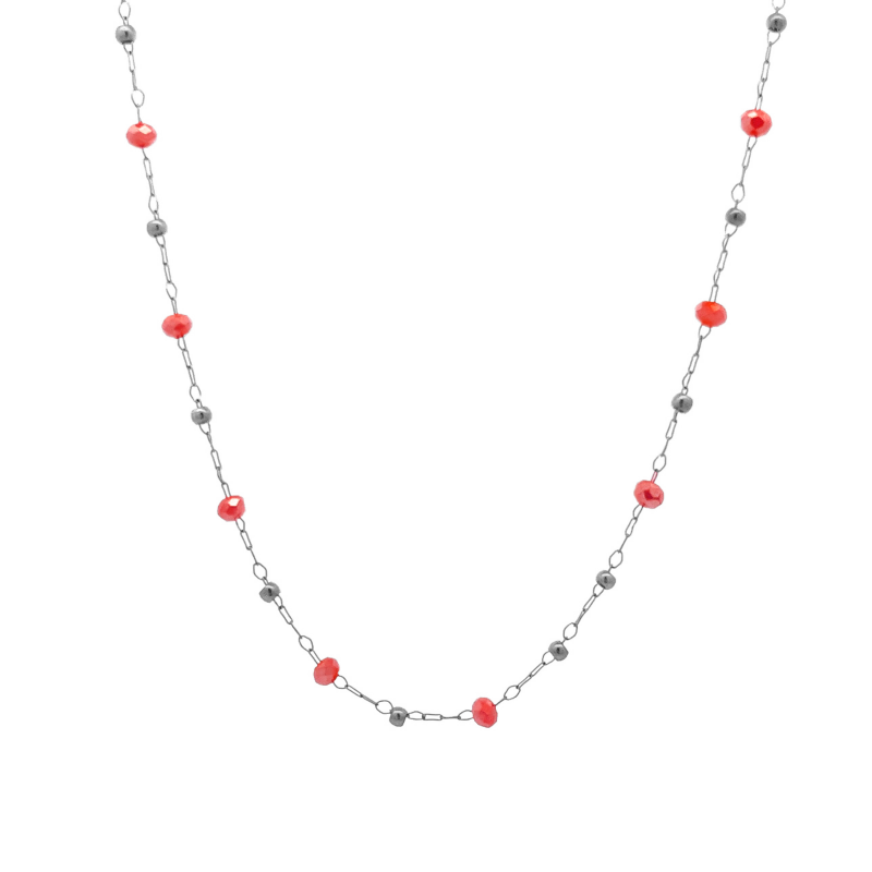 COLLANA GIROCOLLO CON CRISTALLI - JN211128544E13