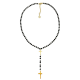 COLLANA A Y CON PERLINE E CROCE - JN211225L41