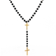 COLLANA A Y CON PERLINE E CROCE - JN211225L41