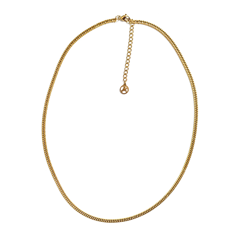 COLLANA A CATENA GRUMETTA PIATTA - JN22288D765