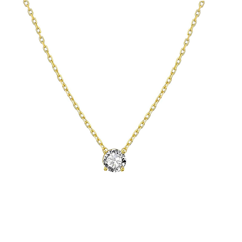 COLLANA PUNTO LUCE CON ZIRCONE - JN2440B772