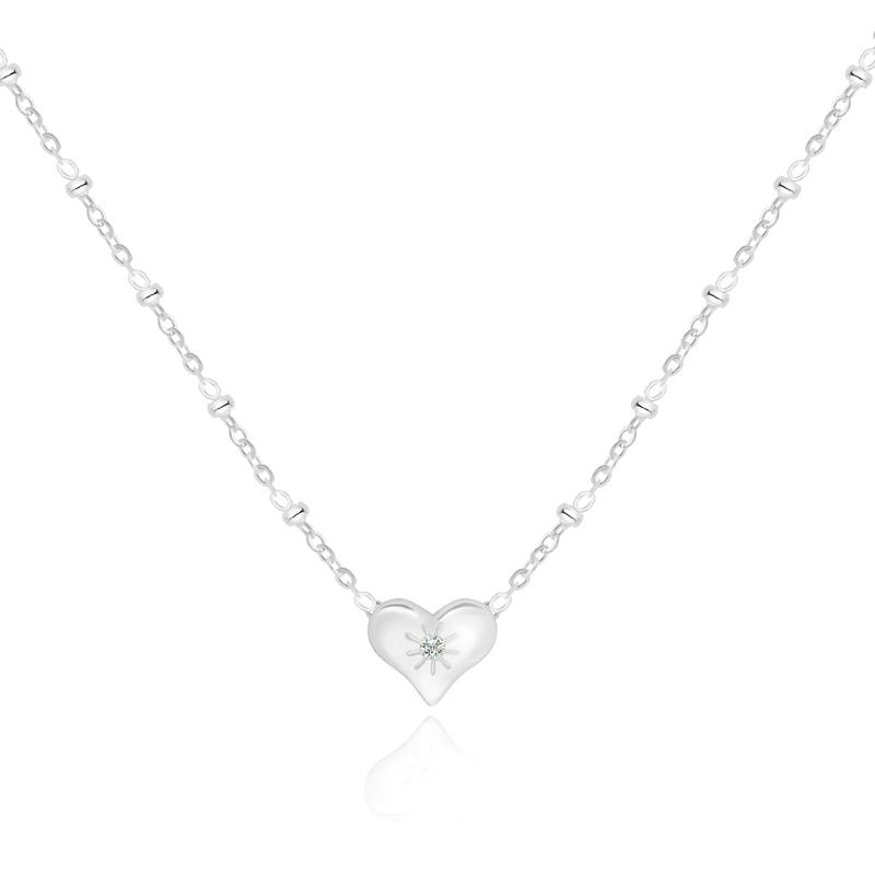 COLLANA CON CUORE E STRASS - JN2444A120