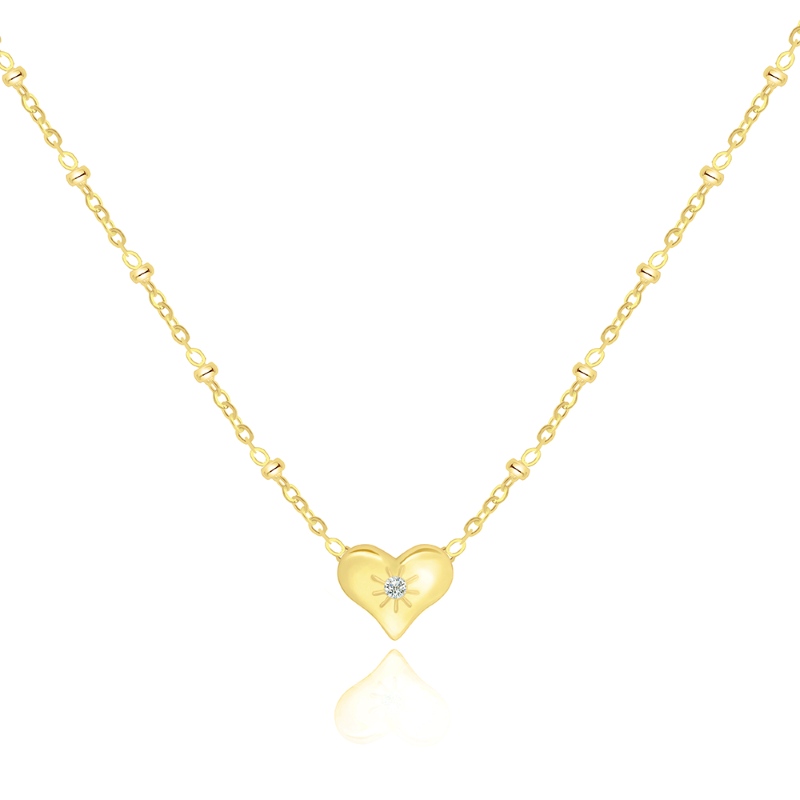 COLLANA CON CUORE E STRASS - JN2444A120