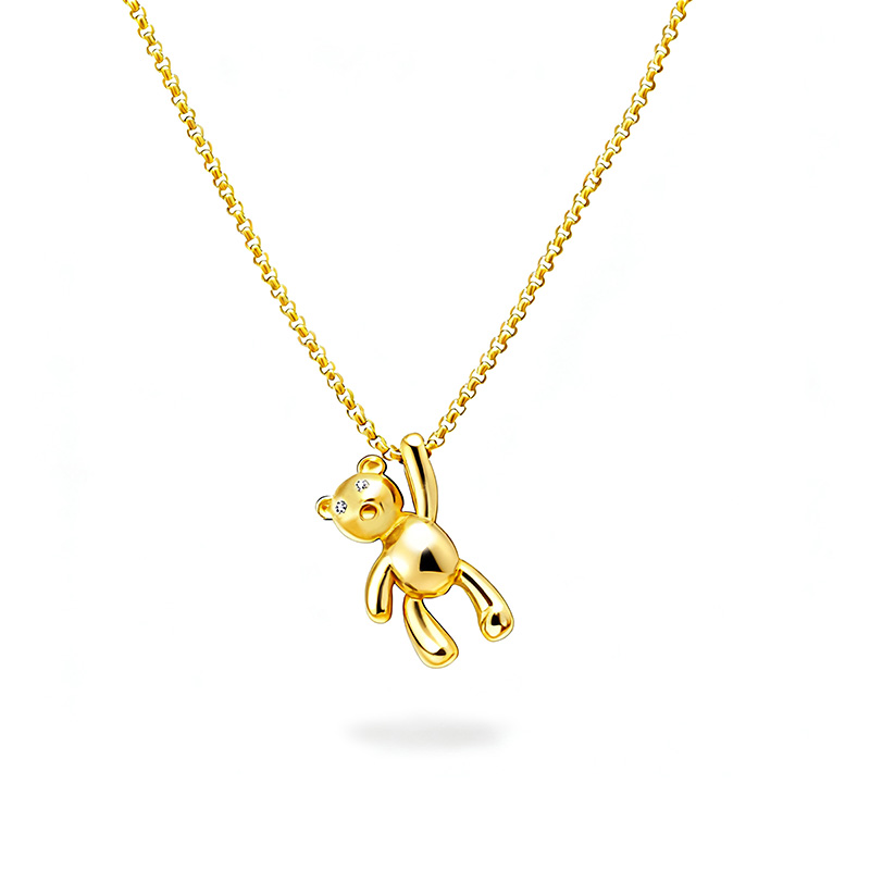 COLLANA CON PENDENTE A ORSETTO - JN2444B770 COLLANA CON PENDENTE A ORSETTO - JN2444B770